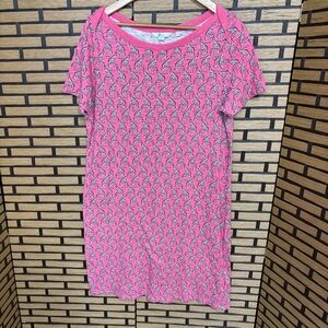 Boden Pink Giraffe Print Dress Size 10‎